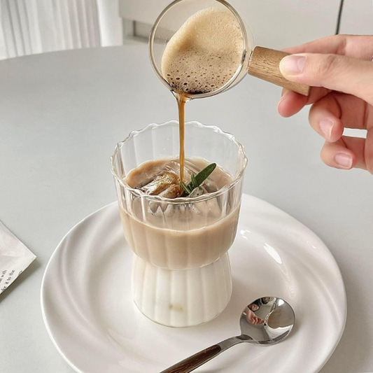 Set 4 Vasos Estriados Medianos 250ml