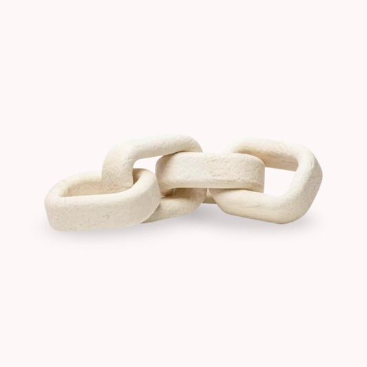 Eslabones Decorativos Adorno Cadena Beige