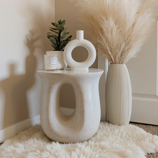 PREVENTA - Mesa de Centro Lateral Tipo Escultura en U